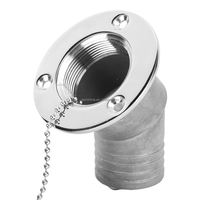 Coude en acier inoxydable 316 pour bouchon de réservoir de carburant et entrée d'eau, pièces et accessoires marins, quincaillerie de yacht