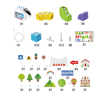 Jouets créatifs à encastrer, train à lévitation magnétique, piste 3D, wagon magnétique DIY, jouets éducatifs, cadeaux d'anniversaire pour enfants, 67 pièces