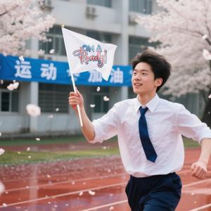 DIY Custom Sublimation Printing Hand-Waving Flags <b>Personalized</b> Sports Events Mini Flag Banners Polyester Portable Promotional - Product Image 5