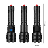 Lampe torche LED puissante à longue portée, tactique, super lumineuse, pour la défense personnelle, le camping et les activités professionnelles