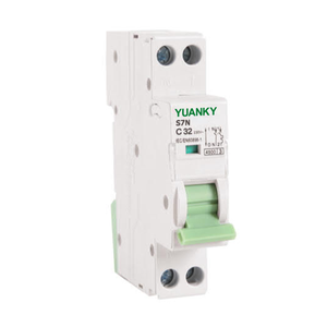 Disjoncteur miniature en plastique YUANKY S7N MCB 1P 2P avec plaque de signalisation et indication rouge/verte pour circulation d'air - Product Image 2