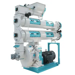 Excellent Self-priming Corn Pulverizer/Stainless Steel Two-Layer Ring Die Granulator/ Fowl Feed Pellet Making Machine