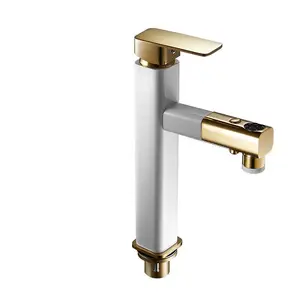 Nuovo design del prodotto rubinetti a foro singolo per lavabo in ottone