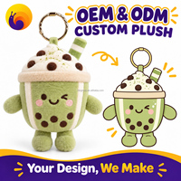 Porte-clés en peluche personnalisé, peluche douce, porte-clés en forme d'animal en peluche, poupée certifiée CPC CPSIA, jouet pour enfants, mascotte