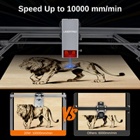 Machine de gravure et de découpe laser de bureau K1 MINI Plus 20W 4080 pour cuir, verre, cristal, bois, acrylique, plastique