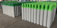 Bouteille de gaz mixte ENISO9809-3 TPED 150BAR 6L Oxygène Argon Hydrogène Hélium CO2 CO avec valve, bouchon et poignée