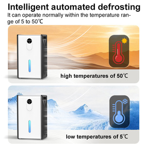 Refrigerative <b>Dehumidifier</b> 30-49.9 Pints 24H 4L Tank 300-799 Sq Ft Coverage Electronic Control Quiet Operation - Product Image 5