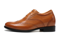 Chaussures Oxford habillées pour hommes en cuir véritable, design sur mesure, vente en gros d'usine, chaussures Oxford rehaussantes pour hommes d'affaires, talons hauts 6 cm