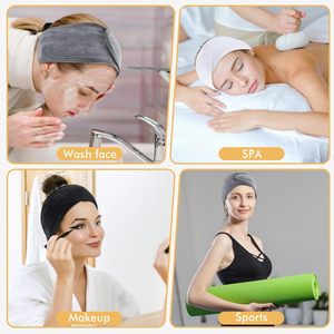 عصابة شعر وجه مكياج مخصصة من الألياف الدقيقة عصابة شعر للعناية بالوجه والسبا مع شعار - Product Image 6