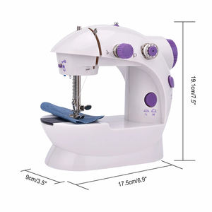 Máquina de Coser Multifuncional <span class=keywords><strong>202</strong></span> con Luz Nocturna y Pedal, Portátil, Recta, Doméstica, Pequeña y Eléctrica - Product Image 4