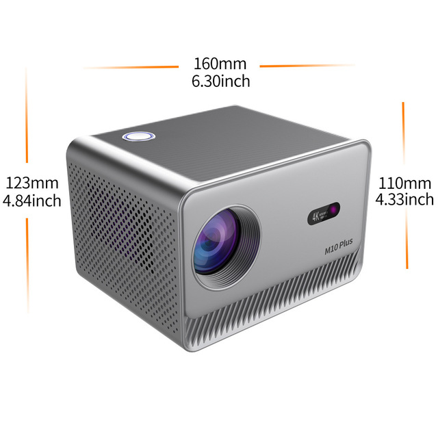 M10plus Home Cinema HD 4K Projector Portable Wireless 1080p Mini LED Lamp 200 Lumens Short Throw US Factory Direct Edition