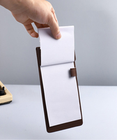Porte-documents en cuir A4 avec fermeture magnétique, tablette d'écriture pour hôtel, réunions de bureau, et porte-documents A6