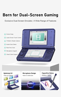Console de jeu portable ANBERNIC RG DS Plus avec coque rabattable, double écran tactile de 4,3 pouces, lecteur de jeux portable, prend en charge l'émulateur PSP PS1