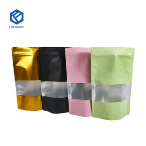 custom three sides sealing zipper candy sweets clear packaging plastic food pouch ziplock stand up mylar pack bag