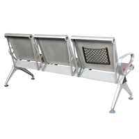 Chaise d'attente publique YA-J34C pour aéroport et extérieur chaise de station de relaxation 3 places pour écoles hôtels aéroports banc extérieur durable