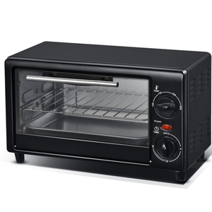Four électrique encastrable 8L pour usage domestique avec contrôle mécanique du minuterie, construction en aluminium, éléments chauffants supérieur et inférieur pour pizzas - Product Image 1