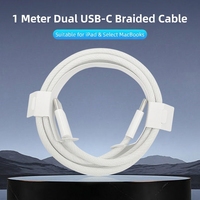 Câble USB-C vers USB-C tressé 48 brins, alimentation directe usine, charge rapide PD 60W, transfert de données 480 Mbps, 1M 1.5M 2M, pour la vente en gros