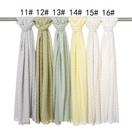 Haute Qualité Populaire Hijab Pasmina Premium En Mousseline De Soie Hijab De Luxe Bandeau Écharpe Paillettes En Mousseline De Soie Fantaisie Châles