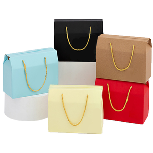 Hộp Giấy Gợn Sóng Màu Bán Sỉ Hộp Đựng Trái Cây Có Tay Cầm Dây Hộp Đựng Bóng Đèn Led Trứng Anh Đào - Product Image 2