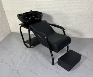 Sillón de Lavado de Cabello Moderno para Salón de Belleza, Muebles para Salón de Masajes, Champú con Lavabo y Sillas para Salón - Product Image 6