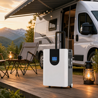 Batterie LiFePO4 de qualité supérieure 12V 12.8V 314Ah 4kWh 200Ah 2.56kWh, pack tout-en-un, station d'alimentation portable pour camping-car, marine, stockage solaire