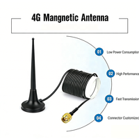 Antena Omnidirectional GSM 3G 4G LTE 96mm SMA Male Multiband Whip Antenna dengan Basis Magnetik Antena Outdoor 4G