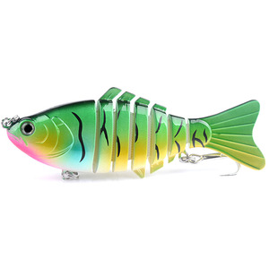 <span class=keywords><strong>Leurre</strong></span> de pêche <span class=keywords><strong>articulé</strong></span> ABS 10cm 15.6g, type Swimbait, pour la pêche au saumon - Product Image 4