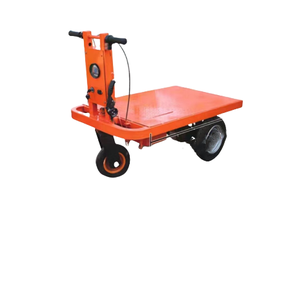 Industrial Four-Wheel Iron Flexible Mini Transport Cart Electric Flat Cart <strong>Small</strong> Hand Push Flatbed <strong>Trolley</strong> - Product Image 5