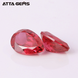 Laboratoire Cultivé 8*6mm Poire Coupé #5 Rubis Imitation <span class=keywords><strong>Pierre</strong></span> de Corindon Prix Par Carat - Product Image 3