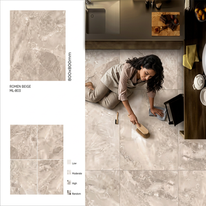 Roman Gold Twin Double Charged Polished Porcelain Floor Tiles Premium Marble Design 32x32 Inch - Product Image 6