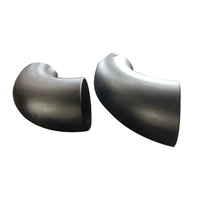 DN450 SCH20 ÉPAULE EN ACIER NOIR 90 DEGRÉS ED END 3D COURT RADIUS COUDE