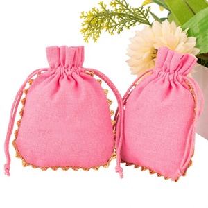 Natural Cotton Drawstring Bags with Custom Logo Option Reusable Eco Pouches for <b>Gifts</b> Cosmetics Travel Jewelry Container - Product Image 2