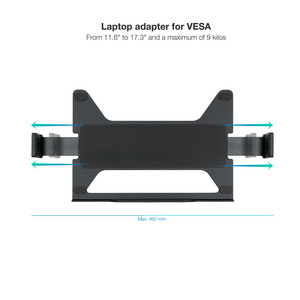 Soporte adaptador para portátil VESA, compatible con diversas pantallas; ideal para mejorar la ergonomía y el espacio de trabajo. - Product Image 2