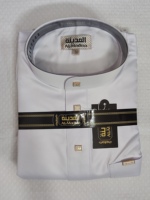 2026 Dubaï Thobe Modeste pour Hommes, Style Qatari, Haute Qualité, Manches Longues, Vêtement Islamique Professionnel, Abaya Qamis, pour la Prière Musulmane