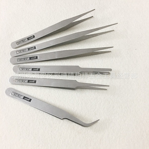Juego de 6 pinzas de acero inoxidable, pinzas curvas Ts-15 para plantas suculentas, juego de pinzas Gooi - Product Image 3