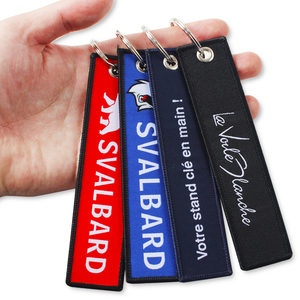 Portachiavi Personalizzati con Logo Ricamato, Lettere in Tessuto, Accessori per la Festa della Mamma, Cordino Portachiavi - Product Image 6