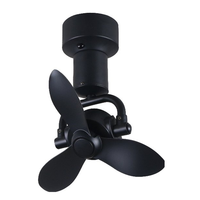 Modern 145 °   Ventilateur de plafond oscillant de 16 pouces avec moteur BLDC, télécommande, montage mural, montage encastré, petit ventilateur de plafond pour chambre à coucher
