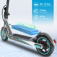 Entrepôt UE Scooter électrique pliable léger et portable 36v 10.5ah Batterie Scooter en alliage d'aluminium Scooter électrique tout-terrain pour adultes