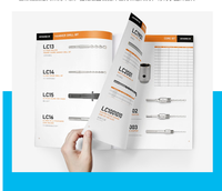 Impression de brochures d'entreprise modernes personnalisées, impression offset, plastification, couleur CMYK, carton/carton duplex, tailles personnalisées, pliées