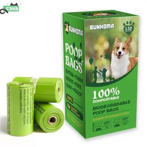 Best Selling Leak Proof <b>Compost</b> Dog Poop <b>Bags</b> With Dispenser for Dogs Biodegradable Wholesale OEM Pet Waste <b>Bag</b> - Product Image 1