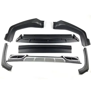 Easy installatio for toyota wigo 2018 Rear bumper Body Kit rush Accent VIOS PU rear Lip Exhaust kit Bumper high quality bumper