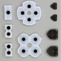 Boutons en silicone conducteurs pour manette PS4, patins en caoutchouc pour manette PS4, tapis conducteurs pour joystick PS4, pièces de rechange