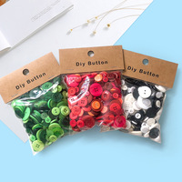 Botones de Resina al por Mayor para Manualidades, Colores Surtidos, Ojos de Botón para Coser Ropa, Scrapbooking, Envoltura de Regalos, Manualidades Infantiles