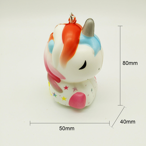 Juguete para apretar unicornio de espuma de elevación lenta de PU para niñas de 5 a 7 años-Juguete blando de descompresión novedoso - Product Image 5