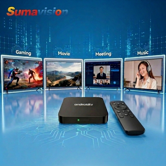 Sumavision 2026WiFi5 4G+16/32G 4K Quad Core HDR/H265 Android 9 for Voice Remote Set-top Box OTT 12-month Warranty for