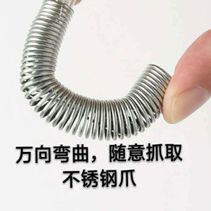 Herramienta de desatascado de desagües con resorte de cuatro garras de 0.6m y 1.6m para desatascar tuberías de inodoros - Product Image 3