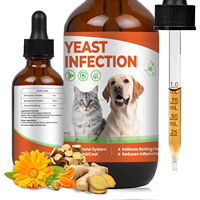 Gouttes liquides de levure pour animaux de compagnie, aide au bien-être, saveur saumon, 60 ml, stimulant pour la peau irritée des chiens et des chats, soin d'équilibre microbien