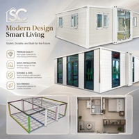 Maison conteneur moderne détachable avec structure en acier haute résistance, conception modulaire personnalisée pour hôtels et cuisines