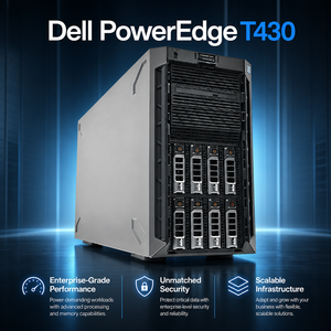 Высокопроизводительный сервер <span class=keywords><strong>Dell</strong></span> T430 <span class=keywords><strong>Tower</strong></span> с двумя сокетами Intel Xeon E5-2600 Series, 12 слотов DDR4 DIMM, корпоративный сервер - Product Image 2
