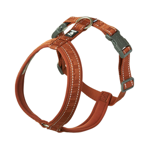 <span class=keywords><strong>Hurtta</strong></span> <span class=keywords><strong>Pettorina</strong></span> <span class=keywords><strong>Casual</strong></span> Eco-friendly in Neoprene per Cani, Fantasia Tinta Unita con Nastri alla Moda, Colore Cinnamon, Taglia 24-28 Pollici, per Razze Piccole - Product Image 1